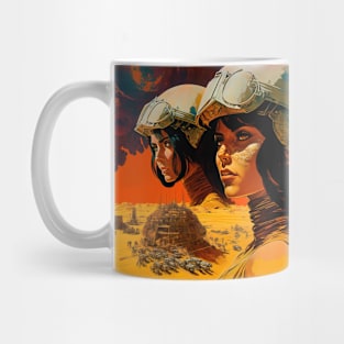 We Are Floating In Space - 86 - Sci-Fi Inspired Retro Artwork Mug